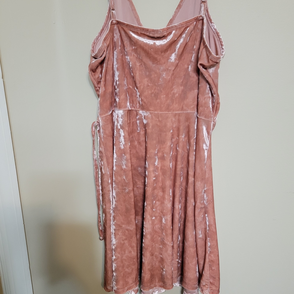 Rue21 Blush Velvet Dress - Picture 3 of 4